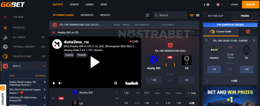 ggbet esports betting