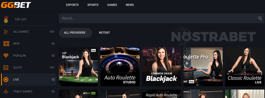 ggbet live casino
