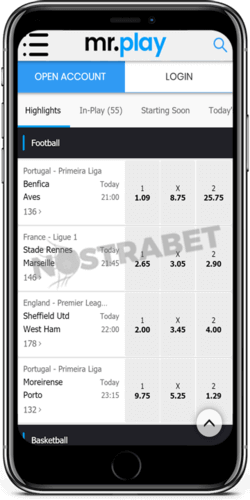 mobile app of mrplay sportsbook